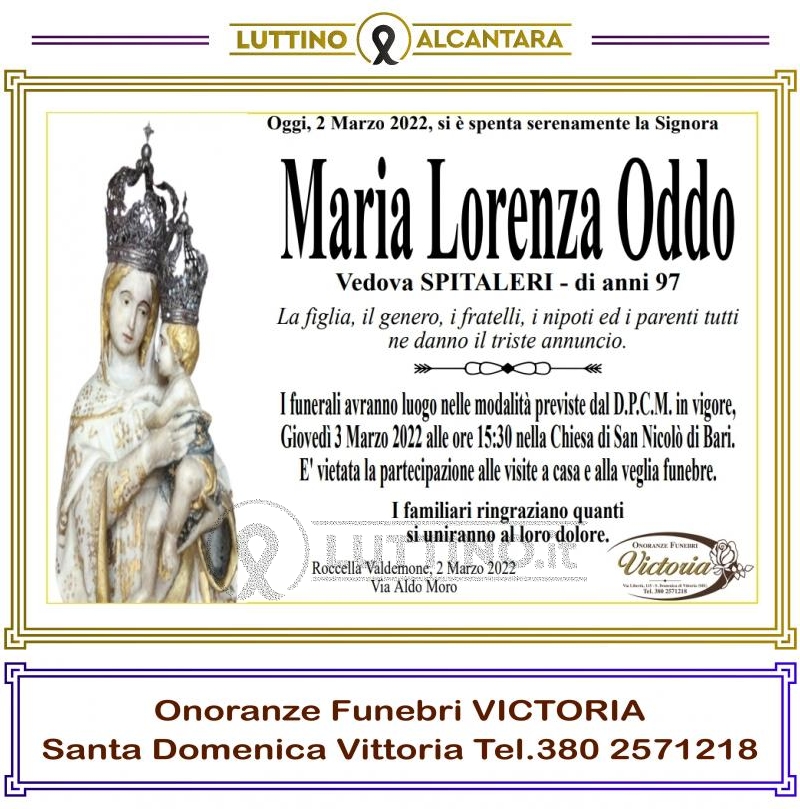 Maria Lorenza  Oddo 